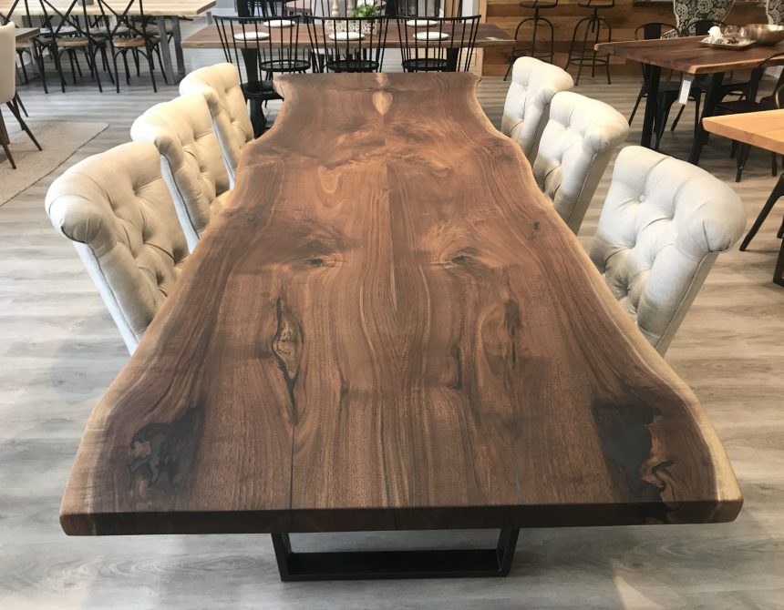 Mammoth Live EdgeWalnut Dining Table - 12' - Pathway Tables