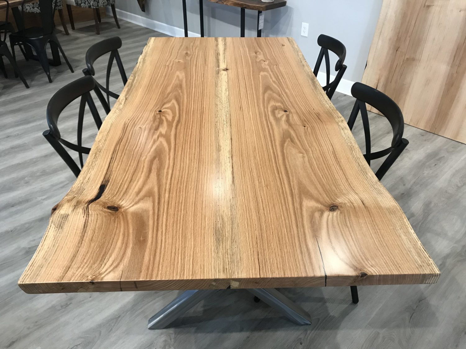 Shenandoah Live EdgeRed Oak Dining Table - 7' - Pathway Tables