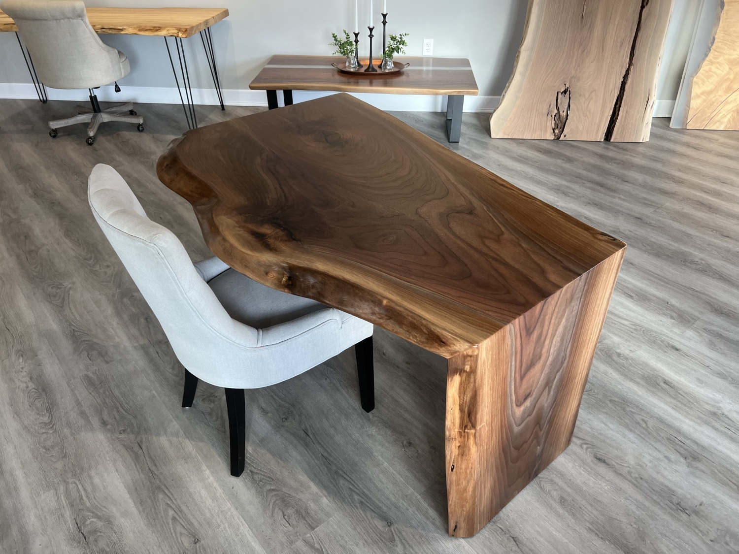 Mammoth Live EdgeWalnut Desk - Pathway Tables
