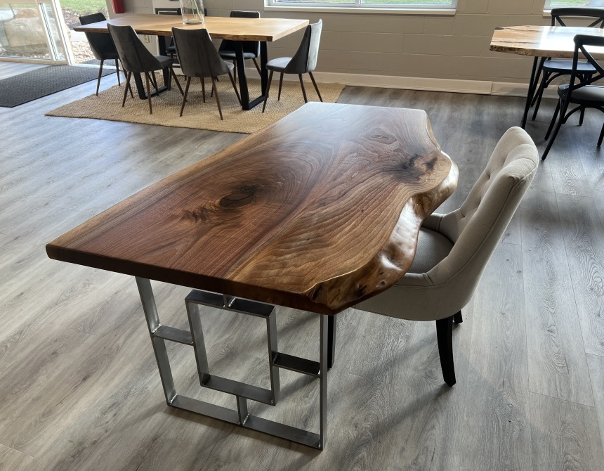 Mammoth Live EdgeWalnut Dining Table - 12' - Pathway Tables