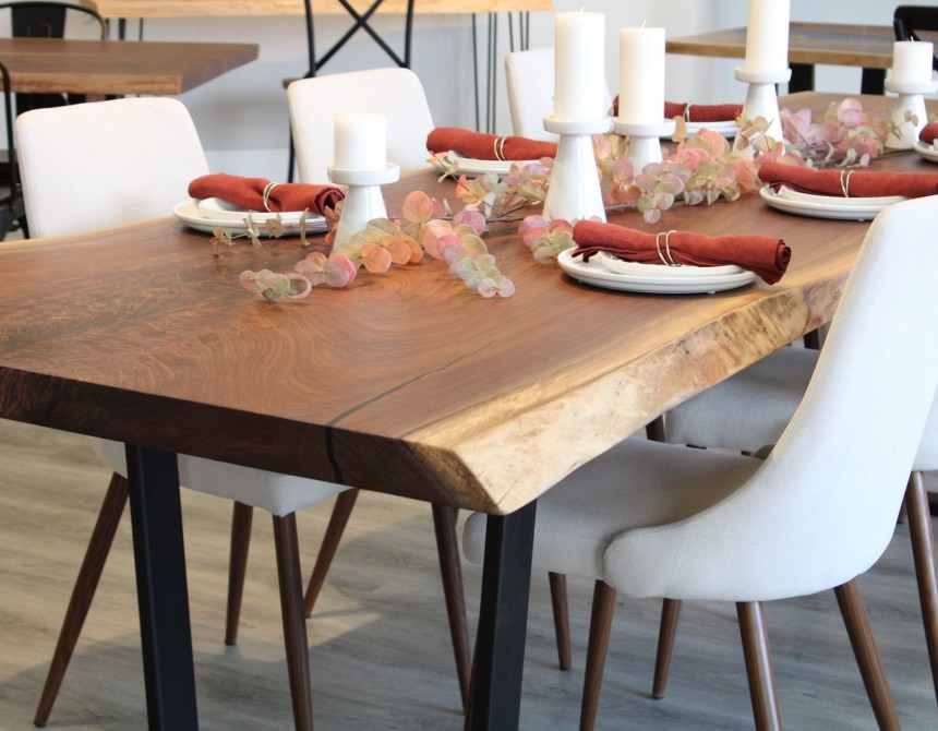 Live edge dining table seats 10 new arrivals