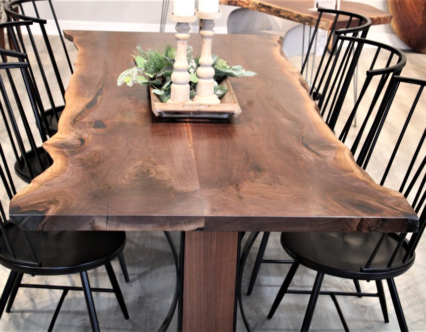 Voyageur Live EdgeWalnut Dining Table 8 Pathway Tables