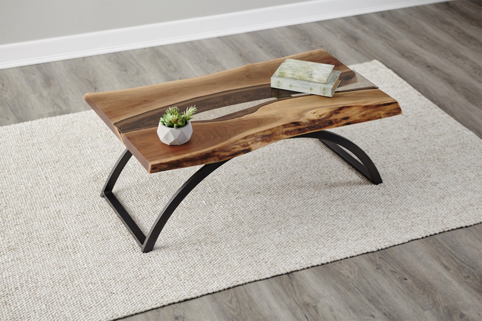 Custom live deals edge coffee table