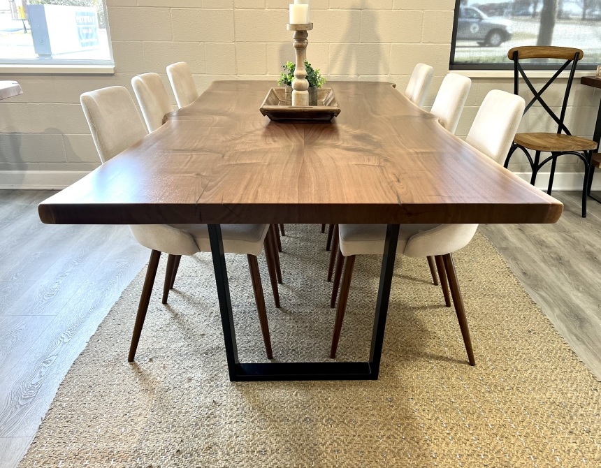 Mammoth Live EdgeWalnut Dining Table - 12' - Pathway Tables