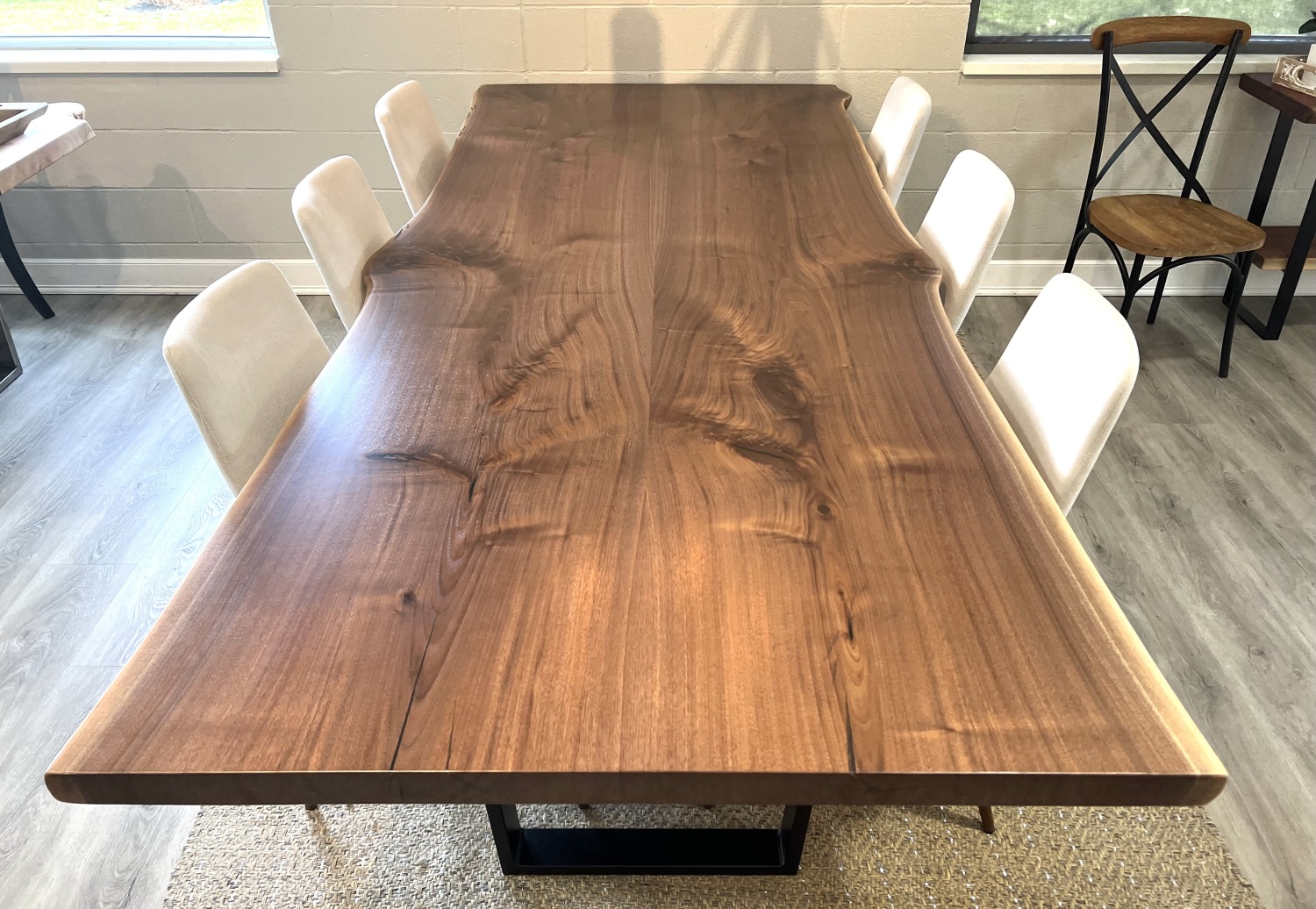 Mammoth Live EdgeWalnut Dining Table - 9' - Pathway Tables