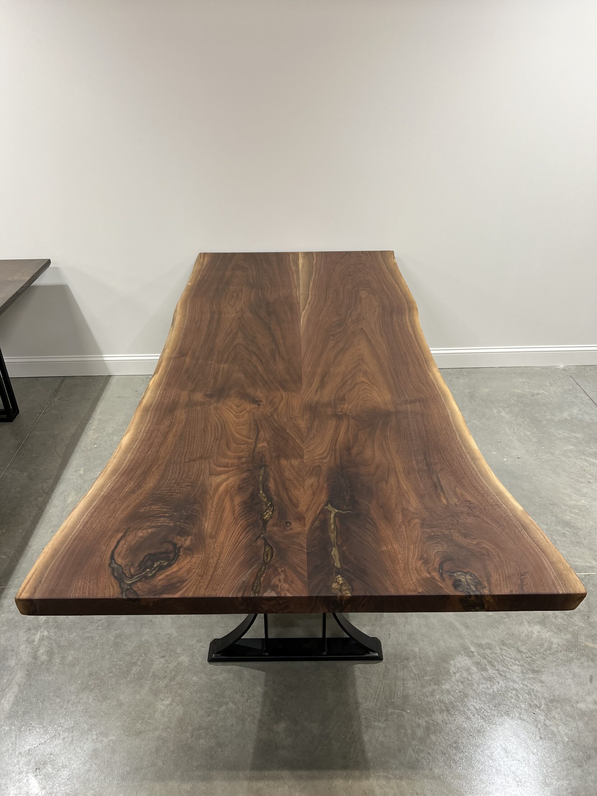 Live Edge Dining Table Single Slab Black Walnut