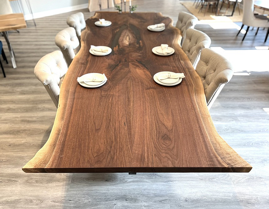 Mammoth Live EdgeWalnut Dining Table 12 Pathway Tables