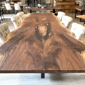 Live Edge Walnut Dining Table<br>Mammoth Series - 12'