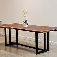 Walnut Beam Base Table