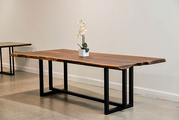 Walnut Beam Base Table